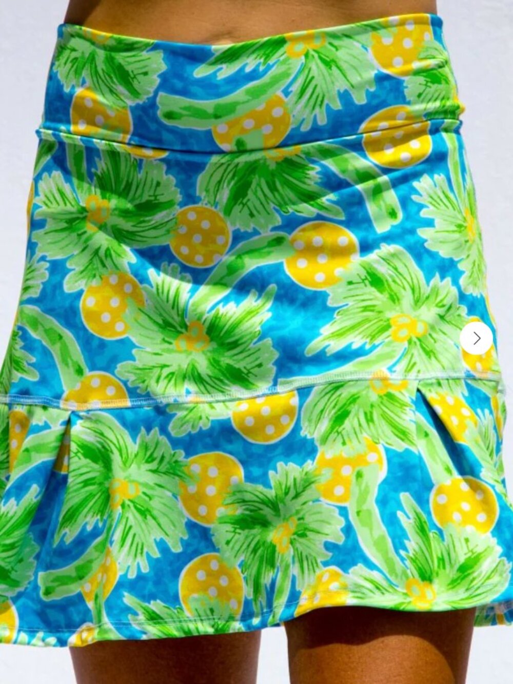 Bella Palms Drop Pleat Skort